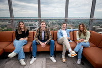 Ascent Rooftop, ascent resident party, outdoor deck, Milwaukee, Skyline, Timber Construction