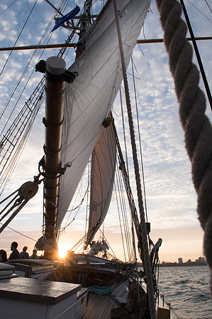 S/V Denis Sullivan sailing on Lake Michigan - Chapter 96