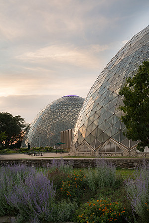Mitchell Park Domes at sunset - Chapter 61