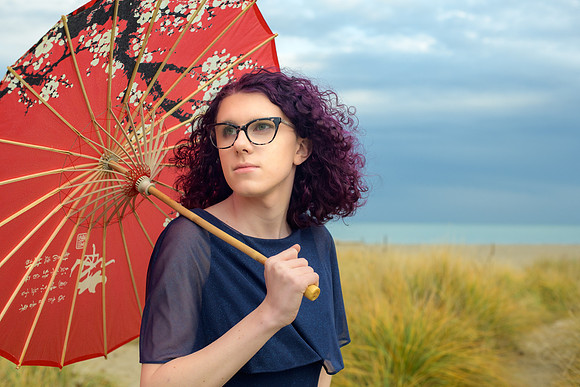 LGBTQ Senior Portrait, Grant Park, Lake Michigan, Milwaukee